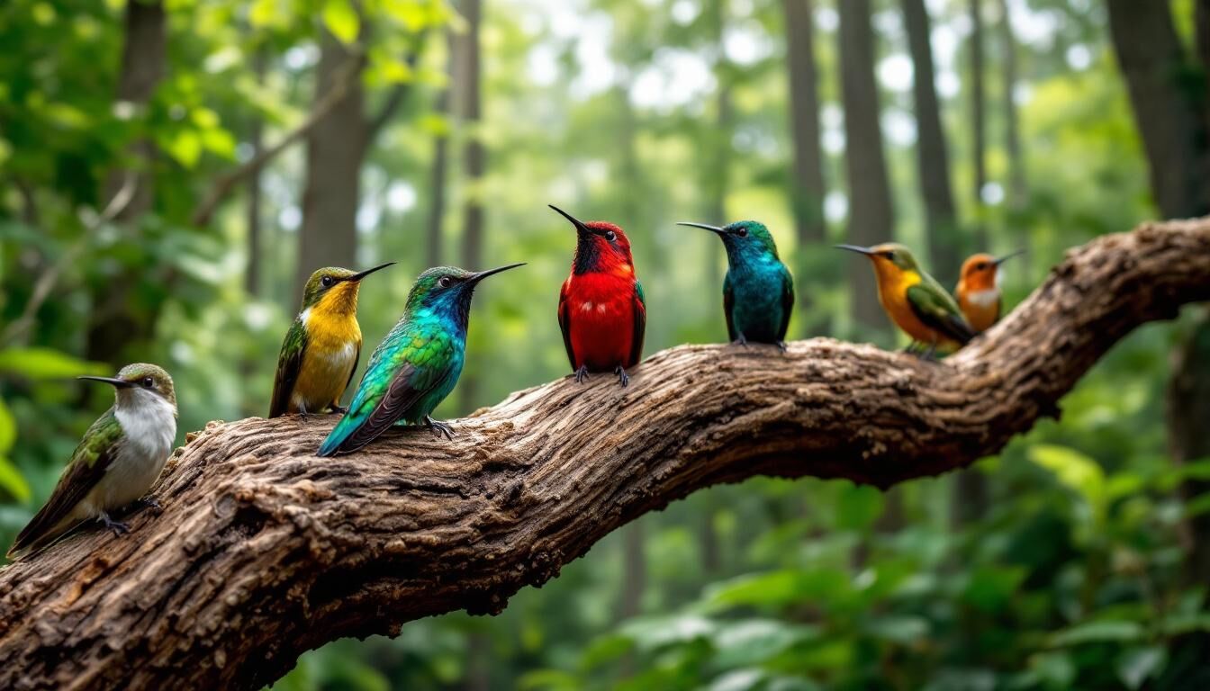 Découvrez tout ce qu'il faut savoir sur les colibris : leur description fascinante, leur habitat naturel, leurs habitudes alimentaires et leur reproduction. Plongez dans l'univers de ces oiseaux uniques et apprenez à mieux les connaître.